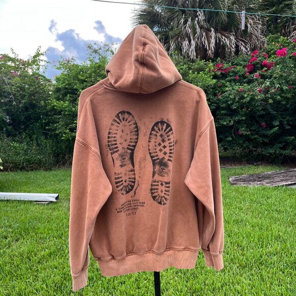 Timberland x American Eagle Logo Pullover Hoodie Size XS - Picture 4 of 10
